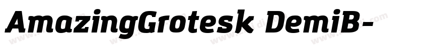 AmazingGrotesk DemiB字体转换
